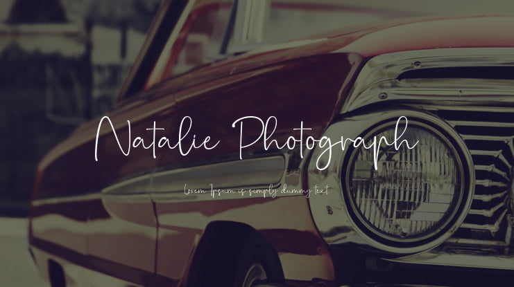 Natalie Photograph Font