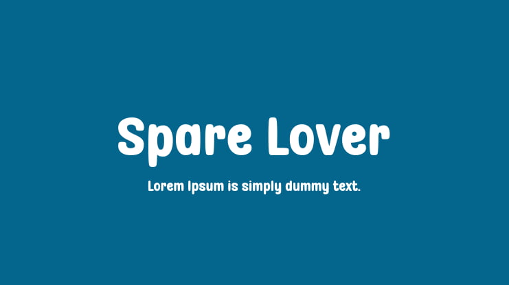 Spare Lover Font