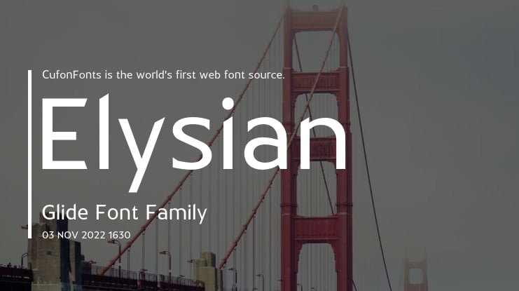 Elysian Glide Font Family