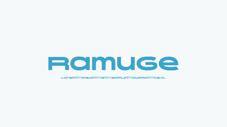 Ramuge Font