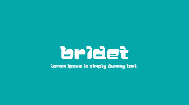 Bridet Font