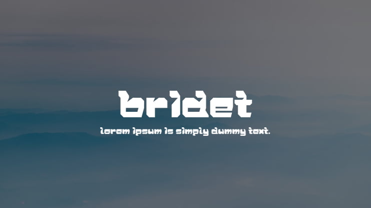 Bridet Font