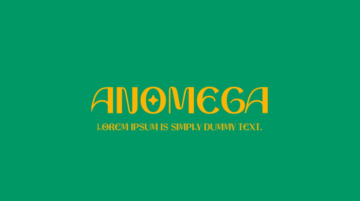 Anomega Font