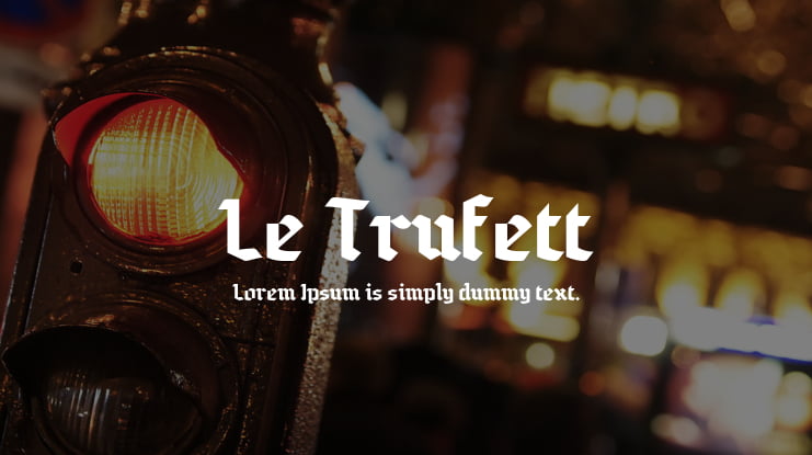 Le Trufett Font