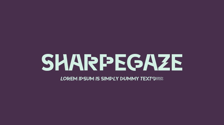 Sharpegaze Font