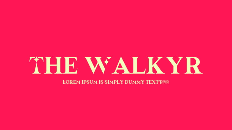 The Walkyr Font
