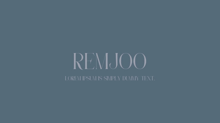 Remjoo Font