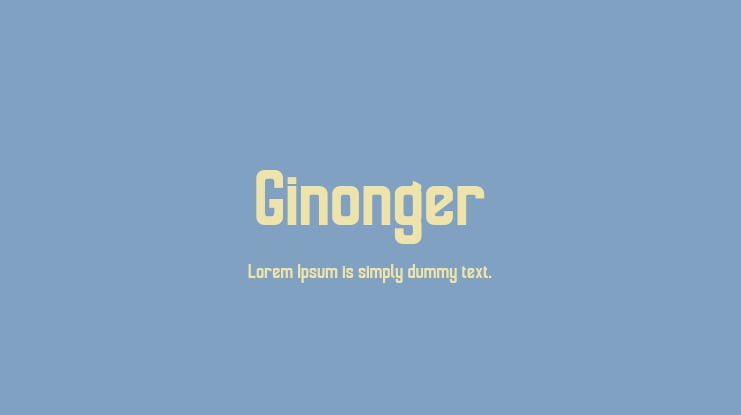 Ginonger Font