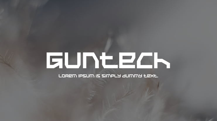 Guntech Font