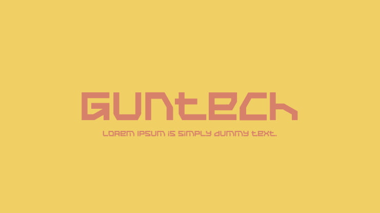 Guntech Font