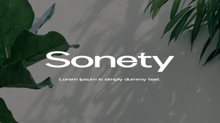 Sonety Font
