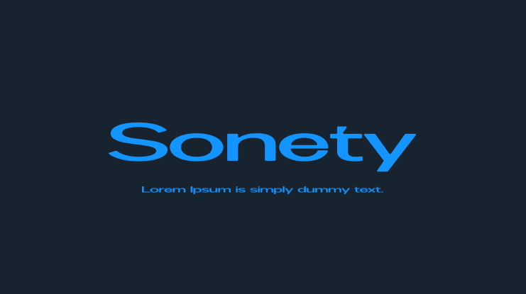 Sonety Font