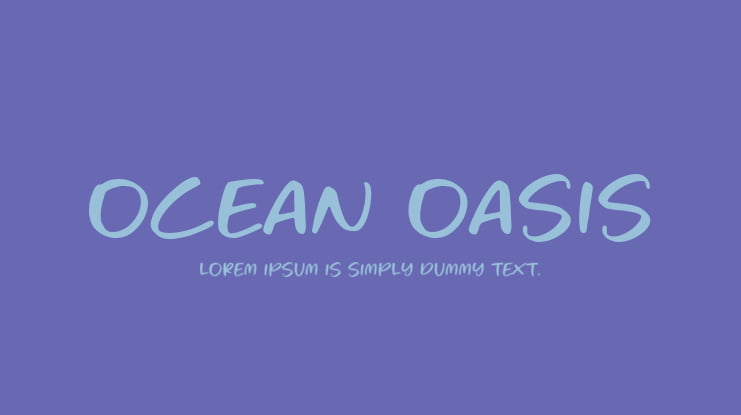 Ocean Oasis Font