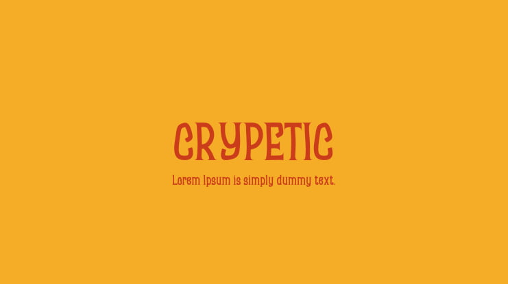 CRYPETIC Font