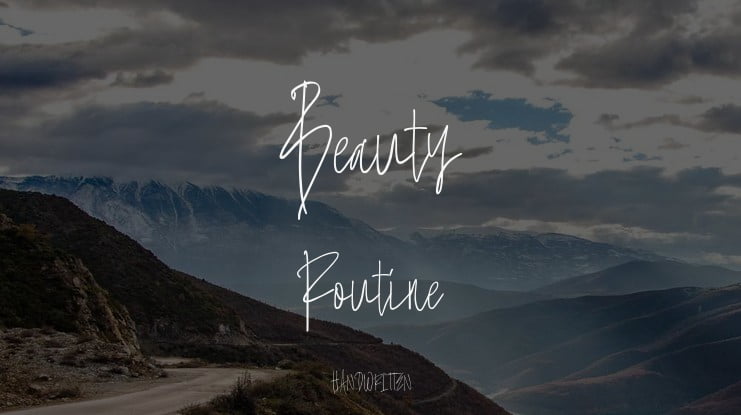 Beauty Routine Font