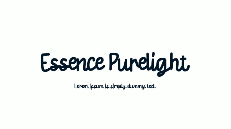 Essence Purelight Font