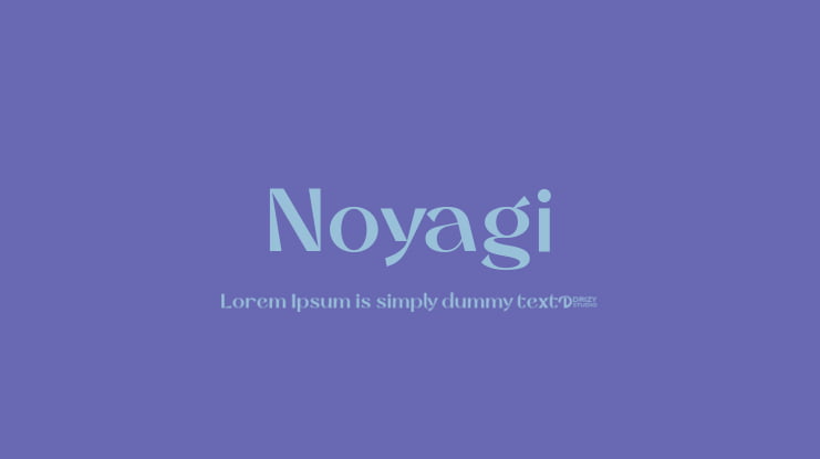 Noyagi Font