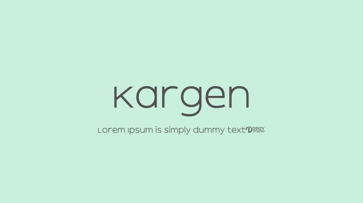 Kargen Font