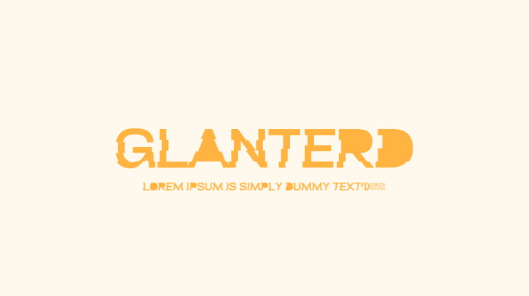 Glanterd Font