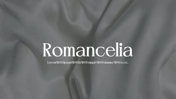 Romancelia Font