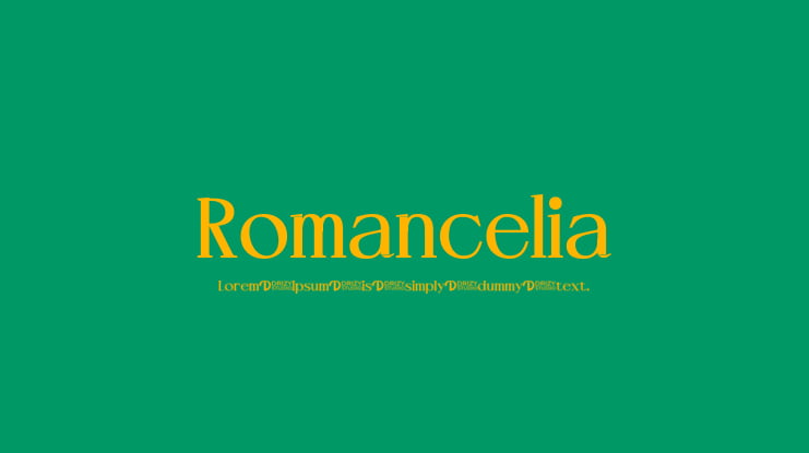 Romancelia Font