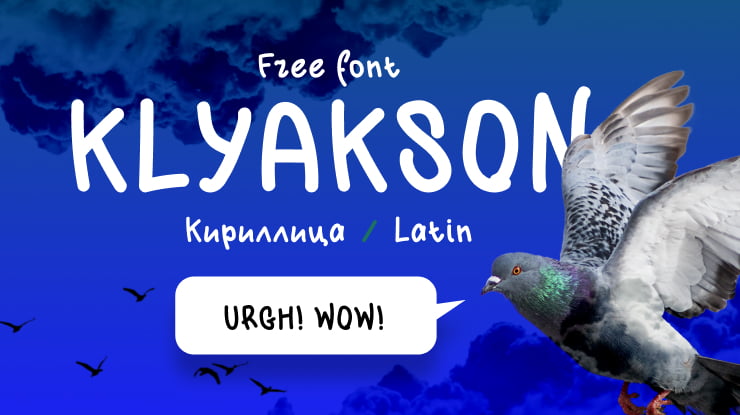 Klyakson Font