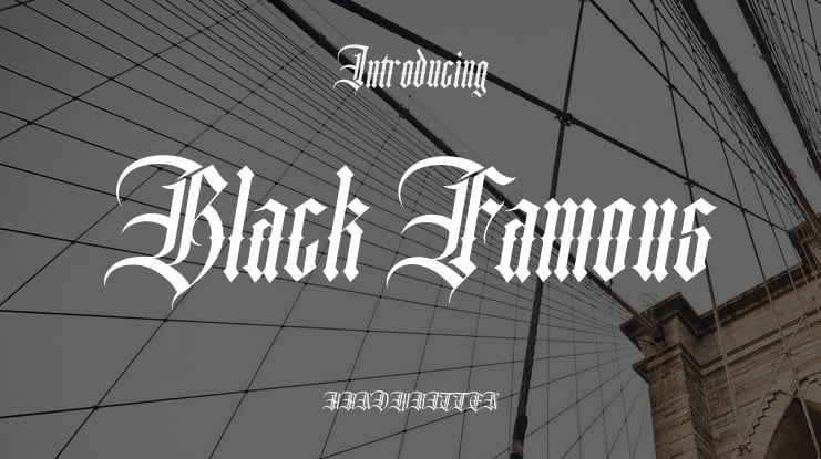 Black Famous Font