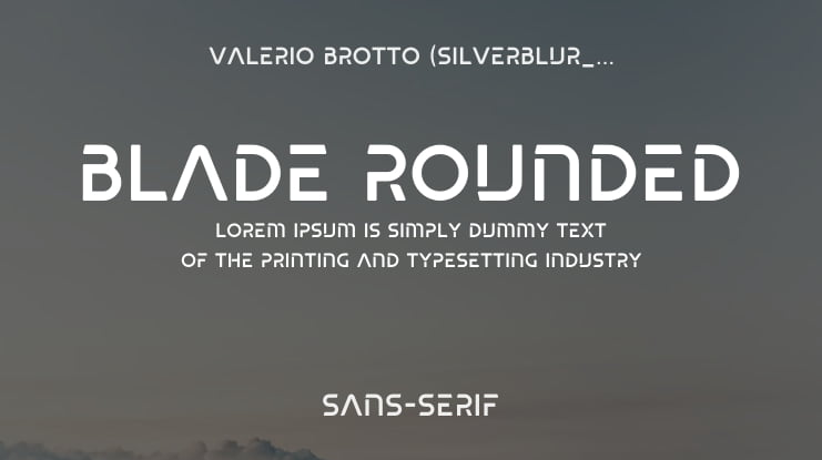 Blade rounded Font