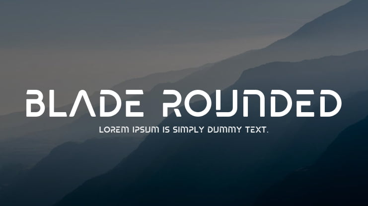 Blade rounded Font