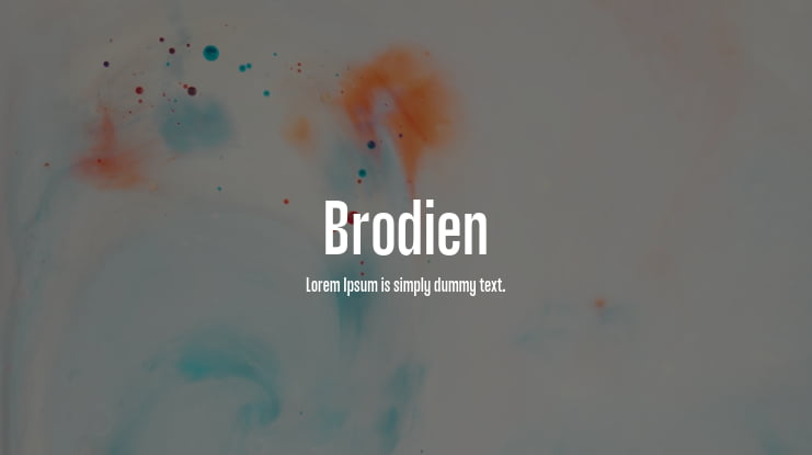 Brodien Font Family