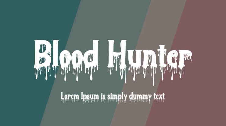 Blood Hunter Font