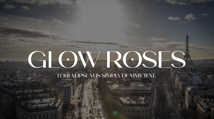 Glow Roses Font