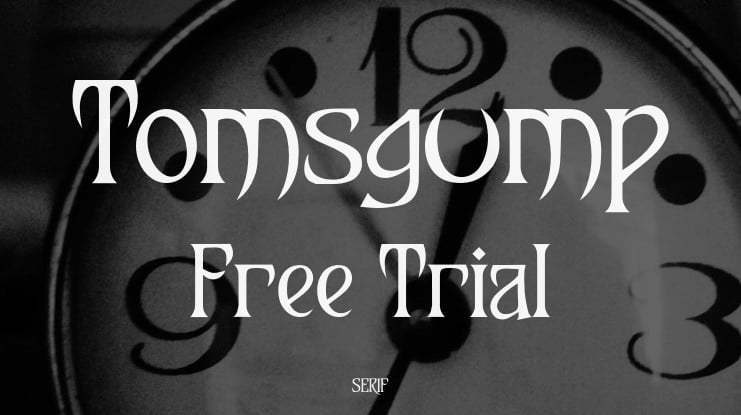 Tomsgump Free Trial Font