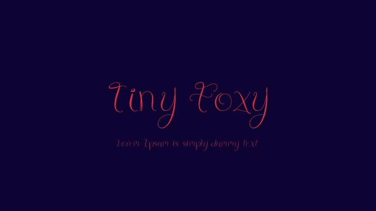 Tiny Foxy Font