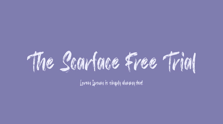 The Scarface Free Trial Font