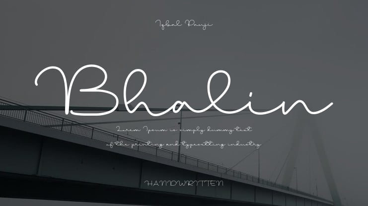Bhalin Font