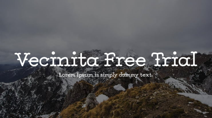 Vecinita Free Trial Font