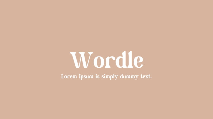 Wordle Font