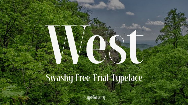 West Swashy Free Trial Font