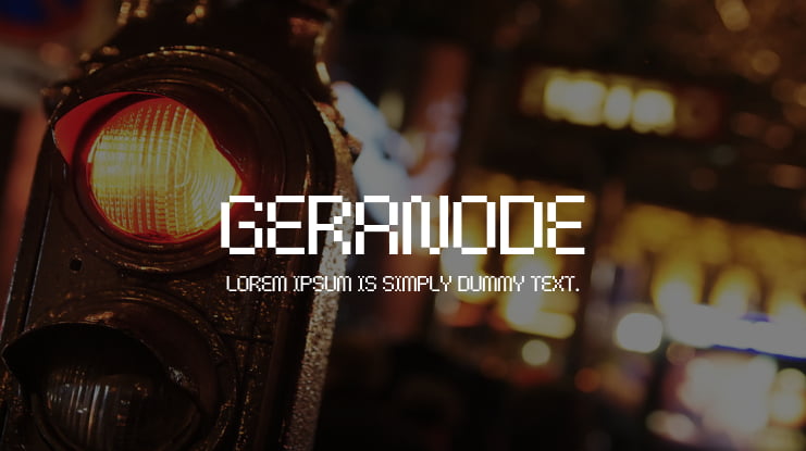 Geranode Font
