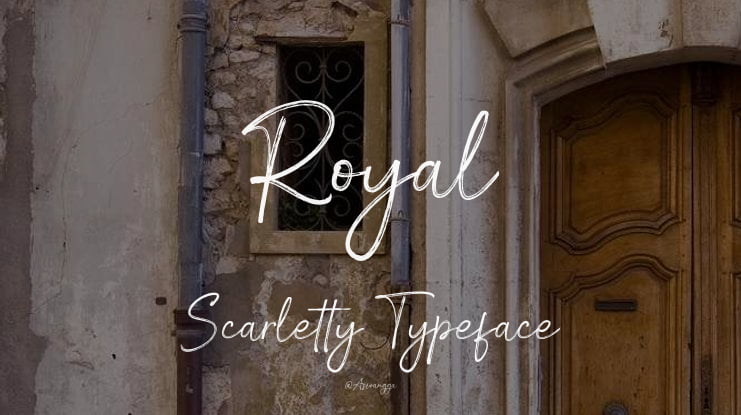 Royal Scarletty Font