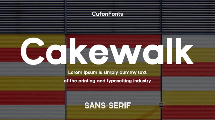 Cakewalk Font