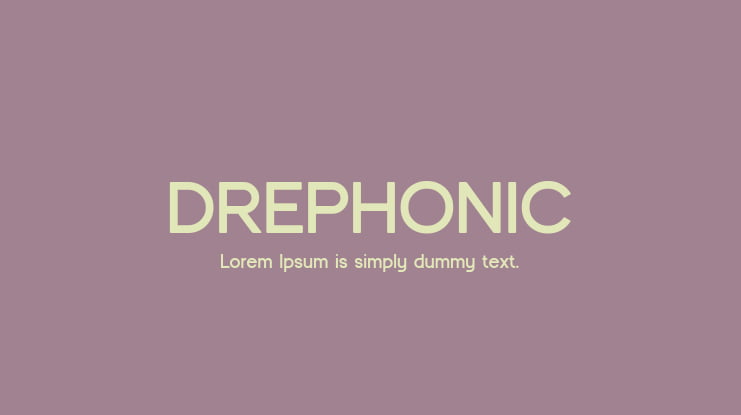DREPHONIC Font