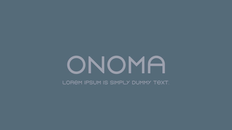 Onoma Font