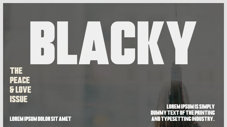 Blacky Font