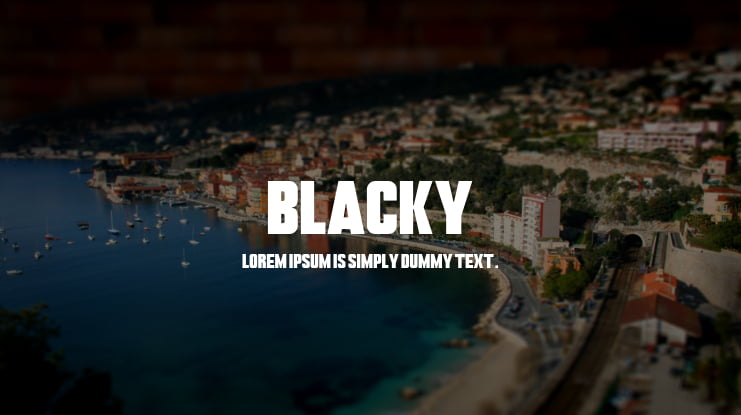 Blacky Font