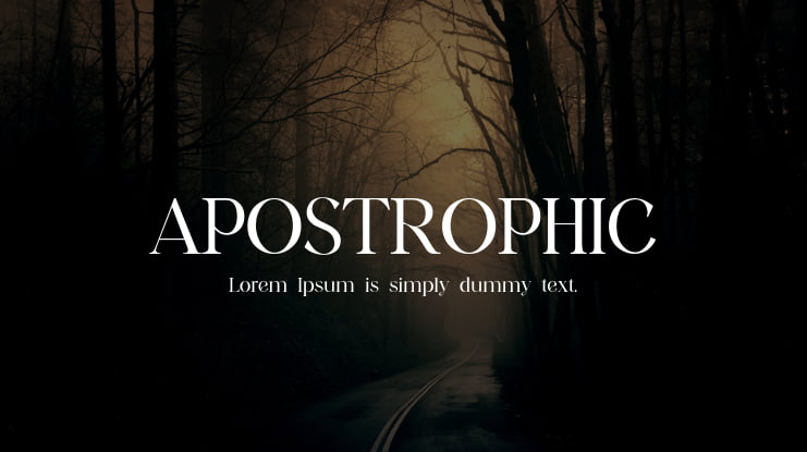 APOSTROPHIC Font