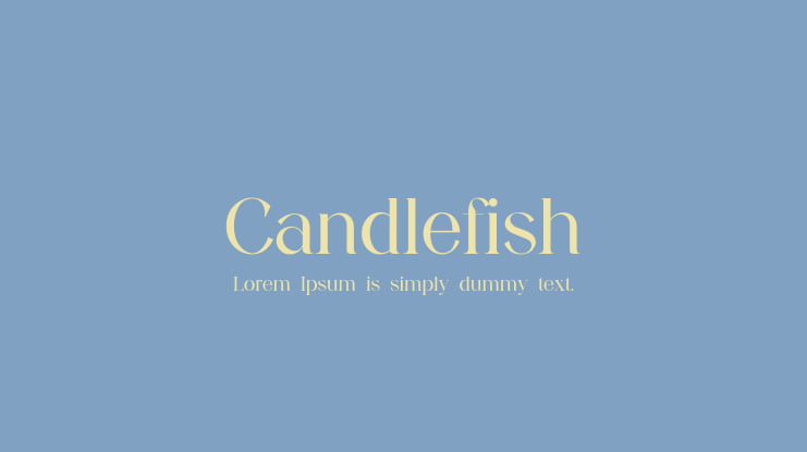 Candlefish Font