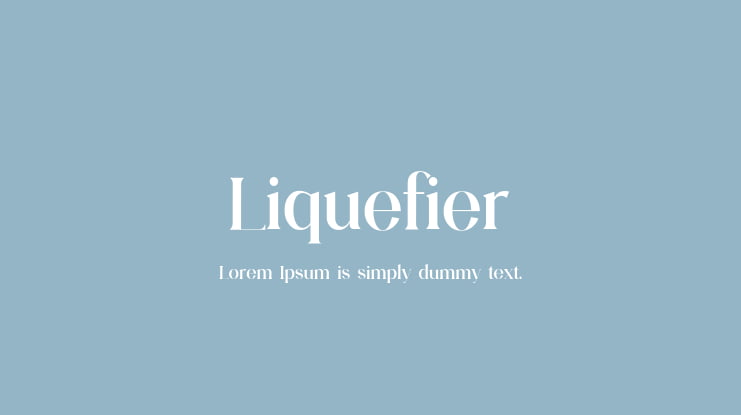 Liquefier Font