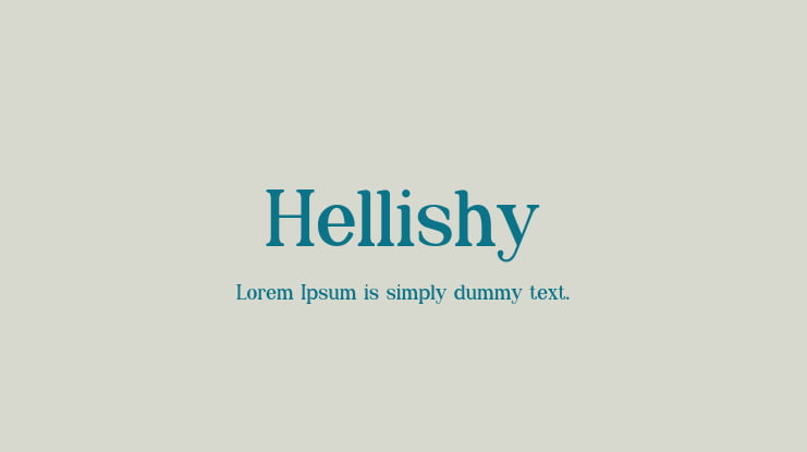 Hellishy Font